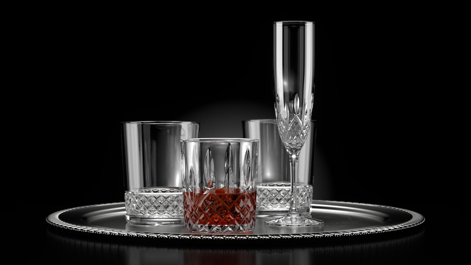 Crystal drinking set
